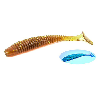 Силикон Noike Wobble Shad Ninja 2" (12шт) 139 Motoroil Gold