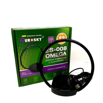 Т2 Антена Eurosky ES-008 OMEGA кімнатна 5V