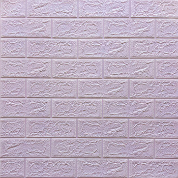 Самоклеюча 3D панель Sticker Wall Цегла світло - фіолетова 700х770х5мм (015-5) SW-00000083