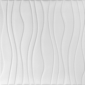 Самоклеющаяся потолочно-стеновая 3D панель Sticker Wall волны 600 х 600 х 6mm (160) SW-00001199