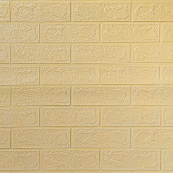 Самоклеющаяся 3D панель Sticker Wall под бежевый кирпич в рулоне 3080x700x3мм (R009-3) SW-00001394