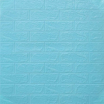 Декоративная 3D панель Sticker Wall самоклейка под кирпич Бирюза 700х770х3мм (002-3)