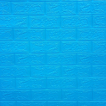 Самоклеющаяся 3D панель Sticker Wall под синий кирпич 3080х700х3мм SW-00001756