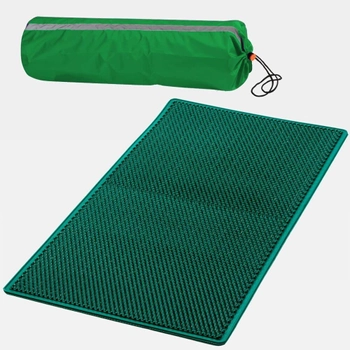 Ляпко Масажний килимок голчастий великий плюс 6,2 Ag (Зелений) з Чохлом для килимка (Зелений)