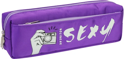 Пенал Cool For School 2 отделения Фиолетовый (B-8690-purple)