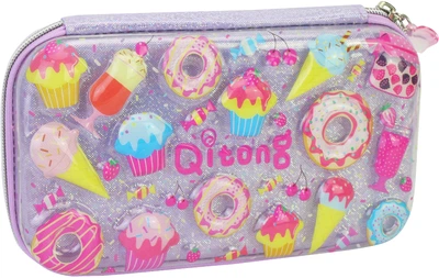 Пенал Cool For School с тиснением 1 отделение Голубой (QT-5781-Blue)