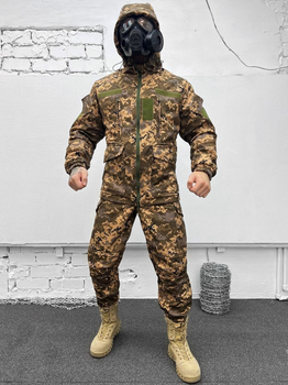 Тактичний зимовий теплий військовий комплект Short ( Куртка + Штани ), Камуфляж: Піксель, Розмір: XXL