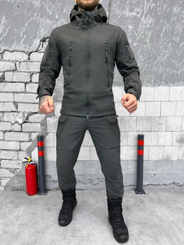 Тактический зимний теплый военный комплект SND ( Куртка + Штаны ), Камуфляж: Серый, Размер: XXL