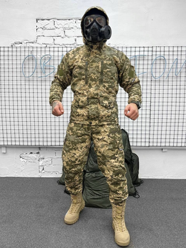 Тактичний зимовий теплий військовий комплект RH-14 ( Куртка + Штани ), Камуфляж: Піксель ЗСУ, Розмір: S