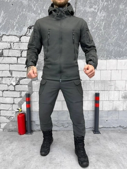 Тактический зимний теплый военный комплект SND ( Куртка + Штаны ), Камуфляж: Серый, Размер: M