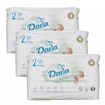 Подгузники Dada Pure Care 2 (3-6 кг) 105 шт