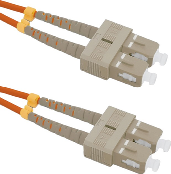 Оптичний патч-корд Qoltec SC/UPC - SC/UPC Multimode 50/125 OM2 Duplex 5 м Orange (5901878540139)