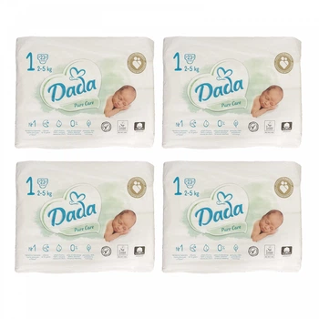 Підгузники Dada Pure Care 1 (2-5 кг) 92 шт