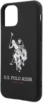 Панель U.S. Polo Assn Silicone Collection для Apple iPhone 11 Pro Max Black (3700740474525)