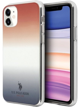 Панель U.S. Polo Assn Gradient Pattern Collection для Apple iPhone 11 Blue-Red (3700740474570)