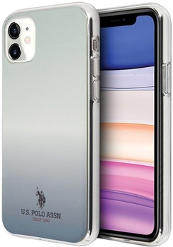Панель U.S. Polo Assn Gradient Pattern Collection для Apple iPhone 11 Blue (3700740476475)
