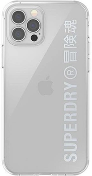 Etui Superdry Snap Clear Case do Apple iPhone 12/12 Pro Silver (8718846085977)