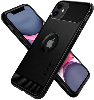 Etui Spigen Rugged Armor do Apple iPhone 11 Black (8809671010286)