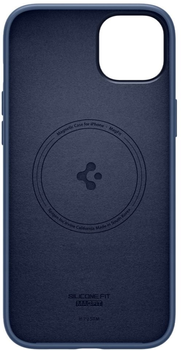 Панель Spigen Silicone Fit Magsafe для Apple iPhone 14 Pro Max Blue (8809811863789)