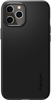 Etui Spigen Thin Fit do Apple iPhone 12/12 Pro Black (8809710756441)