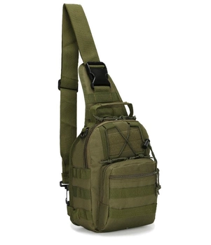 Тактический рюкзак Eagle M02G Oxford 600D 6 литр через плечо Army Green