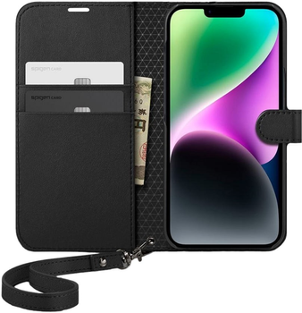 Etui Spigen Wallet S do Apple iPhone 14 Black (8809811868463)