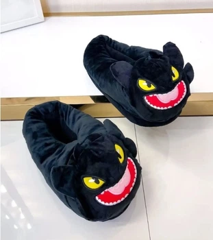 Тапочки Кігурумі Беззубик My Kigu Домашні Чорні Чоловічі М'які Плюшеві 38-42 (1308641)