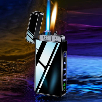 Зажигалка usb электроимпульсная + форсунка + фонарик Fotai, трехрежимная зажигалка usb Us703