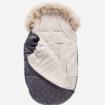 Конверт зимовий Pinokio Winter Sleeping Bag One Size Графітовий/Місяці (5901033276019)