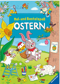 Książka-kolorowanka dla dzieci Ravensburger Rysowanie i robótki ręczne: Wielkanoc (9783473489992)