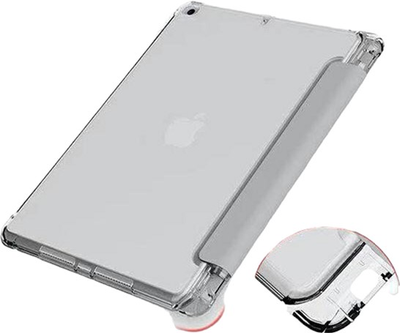 Etui z klapką Mercury Clear Back Cover do Apple iPad 10.2" 7/8/9 Gen Szary (8809824812439)