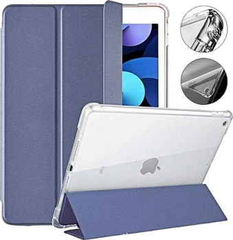 Etui z klapką Mercury Clear Back Cover do Apple iPad Pro 12.9" 3/6 Gen Ciemno-niebieski (8809824813603)
