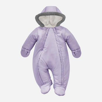 Суцільний комбінезон дитячий зимовий для новонароджених Pinokio Winter Warm Overall 56 см Фіолетовий (5901033309113)