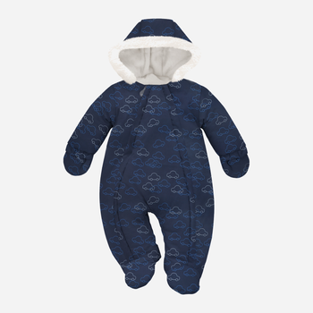 Суцільний комбінезон дитячий зимовий для новонароджених Pinokio Winter Warm Overall 56 см Темно-синій (5901033309052)