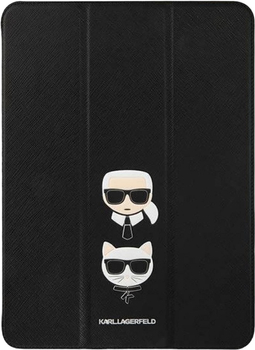 Etui z klapką Karl Lagerfeld Saffiano Karl Choupette Book KLFC11OKCK do Apple iPad 11" Pro 2021 Czarny (3666339030476)