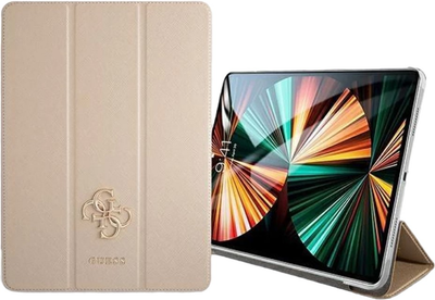 Чохол-книжка Guess Book Cover Saffiano Collection GUIC12PUSASGO для Apple iPad 12.9" 2021 Gold (3666339016449)