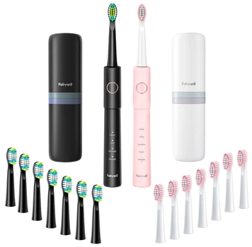 Набор электрических зубных щеток Fairywill E11 pink + black