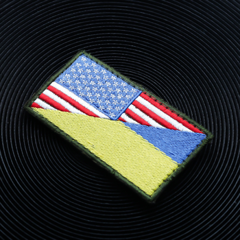 Шеврон флаг Украина-США