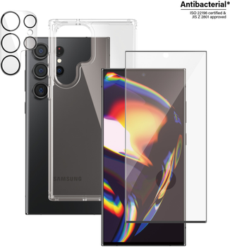 Etui Panzer Glass Bundle 3in1 do Samsung Galaxy S23 Ultra + Screen Protector Transparent (5711724204357)