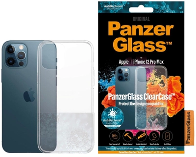 Etui Panzer Glass Clear Case Antibacterial do Apple iPhone 12 Pro Max Clear (5711724002502)
