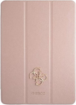 Etui z klapką Guess Book Cover Saffiano Collection GUIC11PUSASPI do Apple iPad 11" 2021 Różowy (3666339016470)