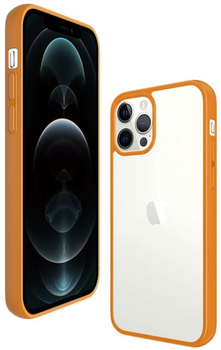 Etui Panzer Glass Clear Case do Apple iPhone 12/12 Pro Orange (5711724002830)