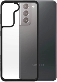 Etui Panzer Glass Clear Case do Samsung Galaxy S21 + Screen Protector Black (5711724002618)
