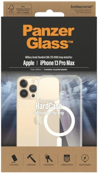Панель Panzer Glass MagSafe Antibacterial Military grade для Apple iPhone 13 Pro Max Прозорий (5711724004315)