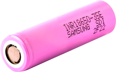 Аккумулятор Samsung 18650 Li-Ion INR18650-35E, 3500mAh, 8A, 4.2/3.6/2.5V Pink (YT00466)