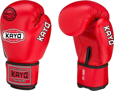Рукавички боксерські Kayo Штучна шкіра 4 унції Червоні (KRBG -162 RED vinyl-4)