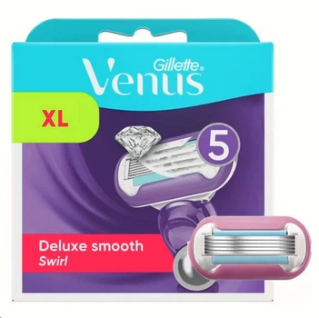 Змінні картриджі для гоління (леза касети) жіночі Venus Deluxe Smooth Swirl 8 касет