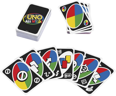 Gra planszowa Mattel Uno All Wild Card Game Multi Color (194735070633)