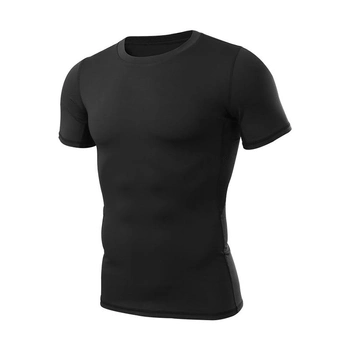 Мужская футболка Lesko A159 Black размер L тактическая с коротким рукавом