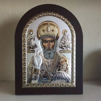 Греческая икона Prince Silvero Святой Николай 20х26 см MA/E1108AX